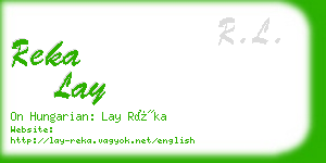 reka lay business card